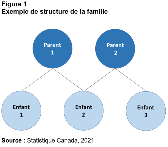 Figure 1 Exemple de structure de la famille